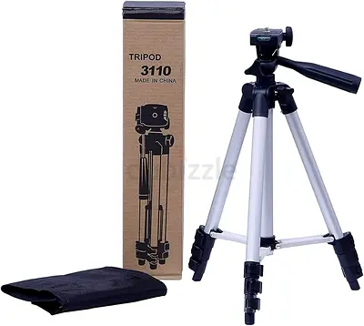 Lightweight Aluminum Camera Tripod with Pan Head - Used