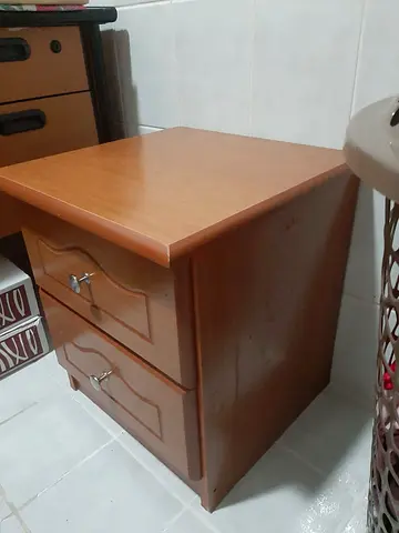 My 2-Drawer Wooden Nightstand / Bedside Table - Good Condition