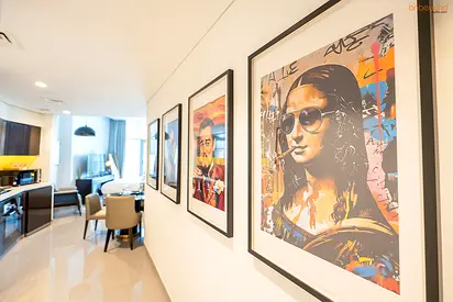 Art-Inspired Canal View Studio | Fully Furnished | Steps to Dubai Mall | Business Bay