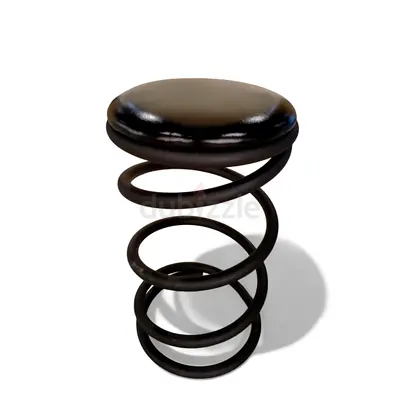 Spiral Spring Bar Stool with Padded Seat