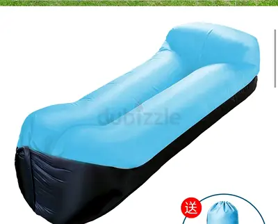 Light blue inflatable air lounger / sofa - gently used