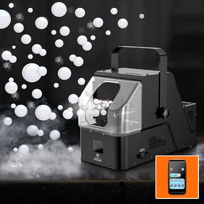 Fog Bubble Machine 450W with Timer Settings and Wireless Remote Control