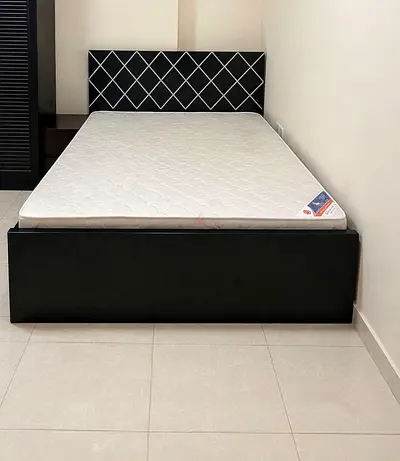 King Size Bed with Mattress with 2 side tables