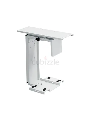 2x Adjustable Under-Desk CPU Holder with 360 Degree Swivel from Workspace