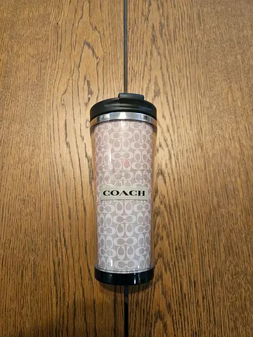 Coach travel mug for coffee