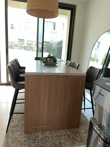 Bespoke freestanding kitchen island with storage
