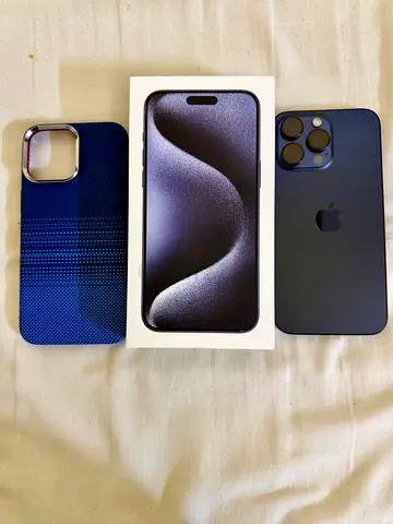 Apple iPhone 15 Pro Max with Cases and Box, Perfect Condition
