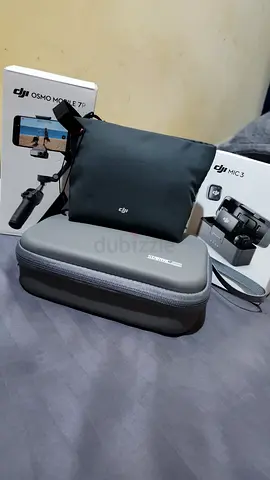 DJI Osmo Mobile 7P smartphone gimbal with Mic 3, hard case and pouch