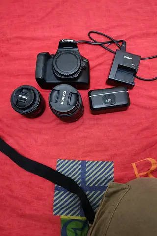 Canon Camera with Gimbal and Accessories