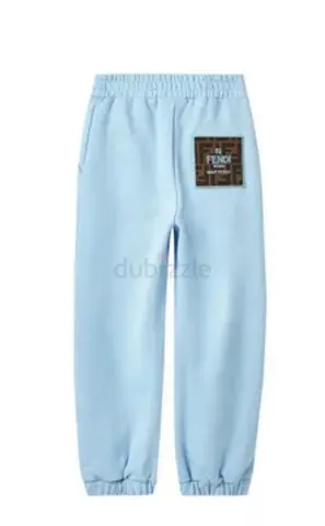 REAL FENDI KIDS light blue joggers with tag worth 3.5k selling 2k aed