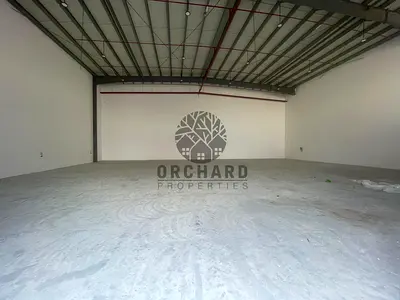 5945 Sqft Warehouse With 50 meter parking Area |50KW Electricity and 50 AED per Sqft