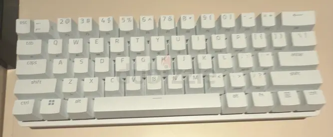 White Razer Hunstman Mini Wired