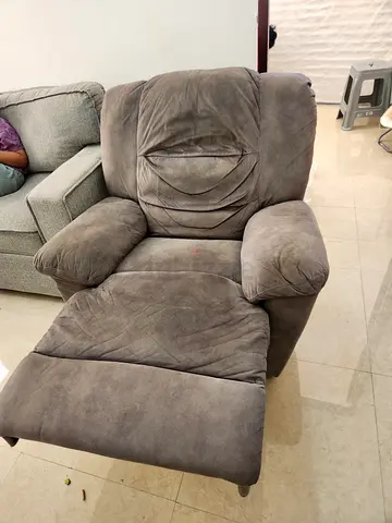 My gray reclining armchair – used, good condition