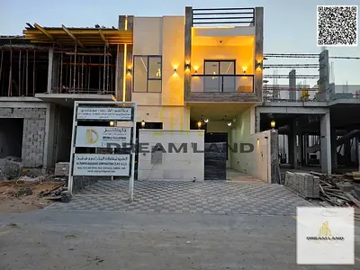 Villa for sale, including registration and ownership fees, on the main street, ready to move in, in one of Ajman's most prestigious areas. Freehold ow