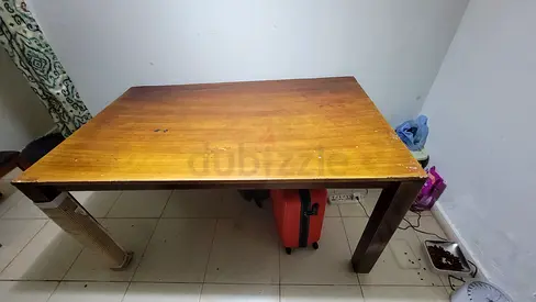 Urgent Sale! Wooden Dining Table | Good Condition | Quick Sale