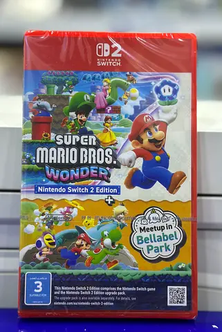 Super Mario Bros. Wonder + Meetup in Bellabel Park (Nintendo Switch 2 Edition) - Brand New/Sealed