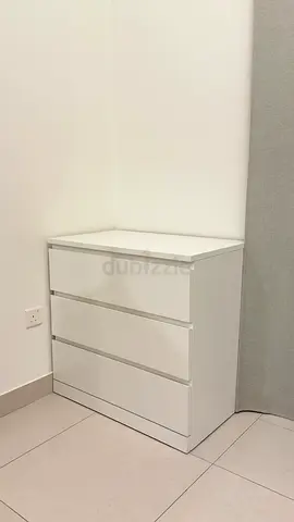 IKEA Malm Chest of 3 Drawers, 80x78cm
