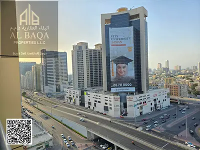 شقة غرفتين وصالة للبيع | إطلالة مفتوحة | مع موقف سيارات | برج المدينة