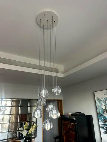 Potterybarn pendant lights - glass
