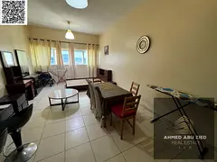 Fully furnished large studio for annual rent in Ajman Al Rashidiya 3, bath, wardrobes, central AC, f