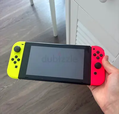 Nintendo Switch Console - Neon Red  Yellow Joy-Con (Working)