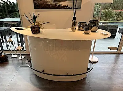 ROCHE BOBOIS Ublo Bar table island Designed by Sacha Lakic luxury W191 H100 D85 cm