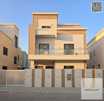 Villa for sale, including registration and ownership fees, on the main street, ready to move in, in one of Ajman's most prestigious areas. Freehold ow