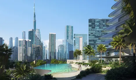 شقة 3 غرف نوم فاخرة في One by Binghatti بمساحة 4154 قدم² بإطلالة ملعب رياضي ومرافق مميزة في Business Bay على طريق رئيسي وموقع استثنائي