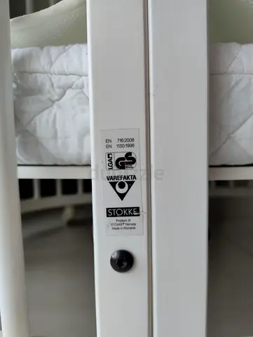 Stokke Sleepi Bed - White, Adjustable Wooden Baby Crib