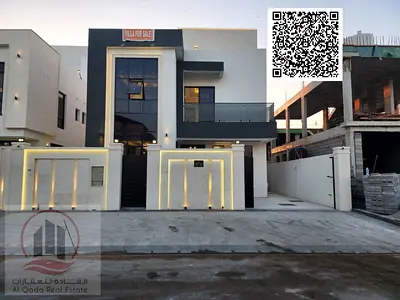 For sale, a villa in Ajman Al Zahia, 5 master rooms, a Majles room, a hall, and a maid’s room, freehold for all nationalities,