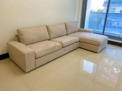 IKEA Kivik L Shape Sofa Beige Good condition and