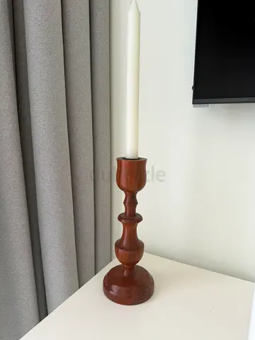 Elegant Wooden Candle Holder
