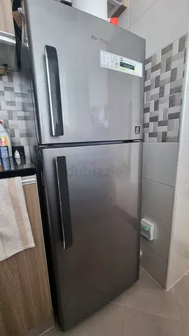 My Whirlpool Top-Freezer Refrigerator - Stainless Finish, Good Condition