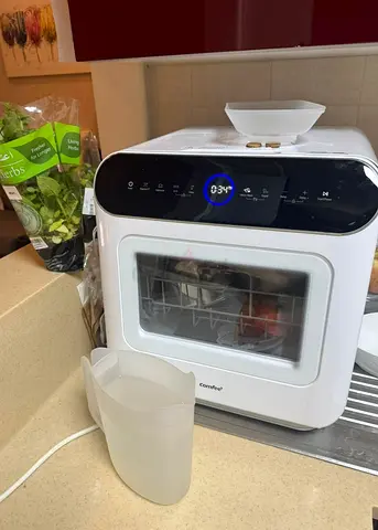 Dishwasher mini COMFEE countertop without water installation needed, 6 Programs, Touch control