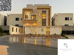 A villa for sale in Al Muwaihat, Ajman, with all utilities (electricity, water, and air conditioning