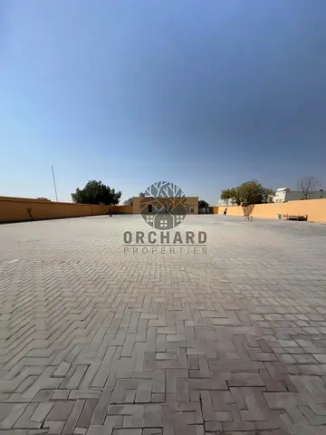 20000 SQFT OPEN YARD WITH INTERLOCK/ELECTRICITY POWER 43/2 OFFICE 1 KITCHEN 1 WASHROOM/GOOD FOR ALL ACTIVITIES/RENT 290,000 AED