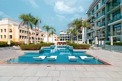 Furnished Studio | Oxford Residence 2 | Pool &amp; Courtyard View