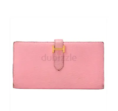 Hermes Rose Beam classic wallet