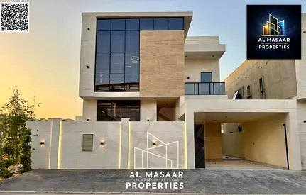 A unique opportunity at an attractive price and without annual fees. Own a villa for sale in Ajman. First resident, freehold, super deluxe finishing,