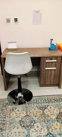 Modern Wooden Study Desk with Chair