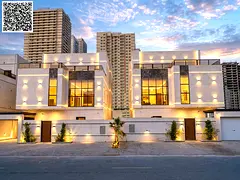 Villa for sale in Al-Amrah area, 7 rooms with swimming pool and roof, including electricity, water a