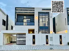 For sale, a villa in Ajman Al Zahia, 5 master rooms, a Majles room, a hall, and a maid’s room, fre