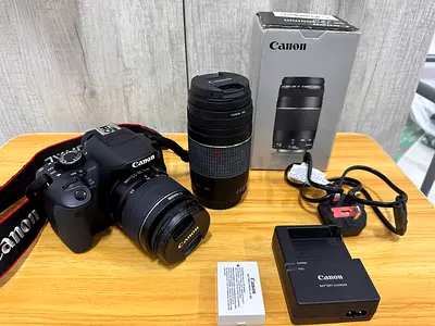 Canon DSLR Camera with Lens and Accessories
