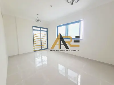 New brand building 1bhk with balcony and wardrobe 2 washroom master bedroom open view sarab community aljada area