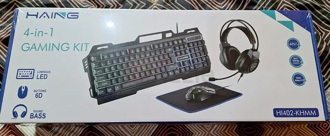 New unpacked HAING 4-in-1 Gaming kit