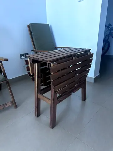 Foldable ikea Wooden Drop-Leaf Table and chairs - Used