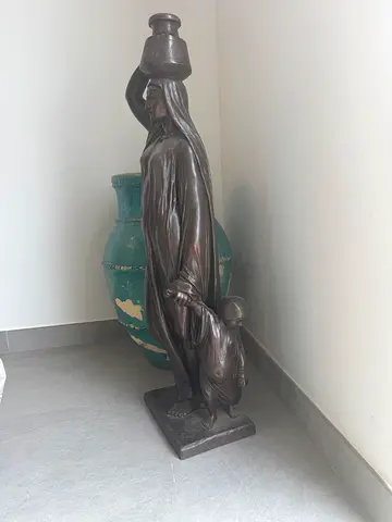 18th century French antique bronze floor sculpture