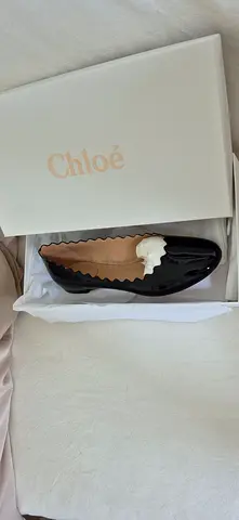 Authentic Chloé Lauren Black Flats with Box