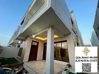 Luxury 6 Bedroom Villa for Rent in Al Zahia Ajman with Roof Majlis and Huge Living Spaces Private and Spacious 4 Payments