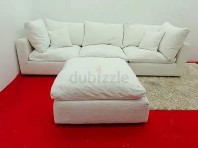 Marina home cloud modular sofa with ottoman